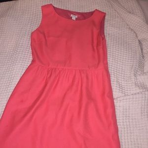 J Crew Bright Peach Sleeveless Dress